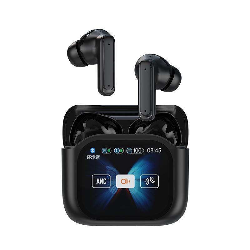 AI Translator Wireless Bluetooth Earphones Smart Screen Sports In-Ear Stereo ANC Noise Cancellation